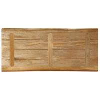 Tafelblad met natuurlijke rand 100x40x3,8 cm massief mangohout - thumbnail