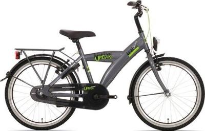 Bikefun Kinderfiets urban city 20 inch met remnaaf - titanium