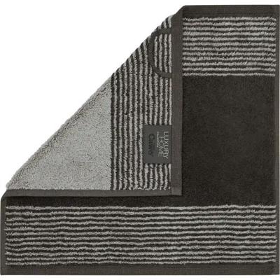 Cawö Cawö Two-Tone Gezichtsdoekje 30x30 basalt