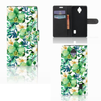 Huawei Y635 Hoesje Orchidee Groen - thumbnail