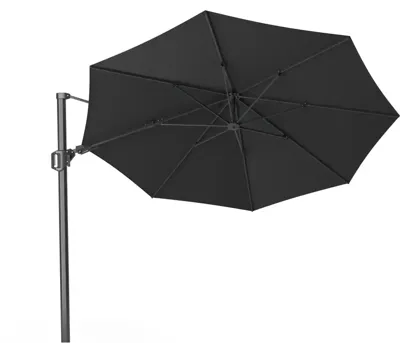 Platinum | Zweefparasol Challenger T² Premium Ø350 cm | Faded Black