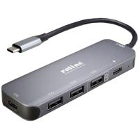 ROLINE USB 3.2 Gen 2 Hub, 4-voudig, Type-C aansluitkabel - thumbnail