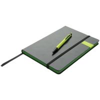 XD Collection notitieboek 8GB USB papier zwart/lime - thumbnail