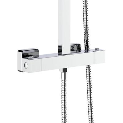 Opbouw Regendouche Set Boss & Wessing Quadro Thermostatisch Hoofddouche 22 cm Vierkant Chroom Boss & Wessing Opbouw Regendouche Set Boss & Wessing Quadro Thermostatisch Hoofddouche 22 cm Vierkant Chroom Boss & Wessing