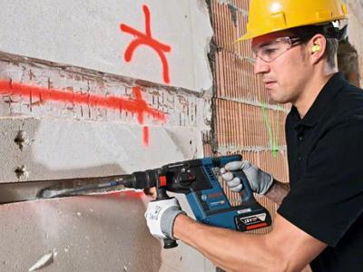 Bosch Professional GBH 18V-26 F Accu combihamer SDS-Plus 2,6J + snelwisselboorkop + stofafzuiging 18V 5.5Ah in L-Boxx - 061191000G - thumbnail