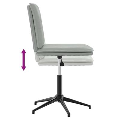 Eetkamerstoelen 2 st fluweel lichtgrijs