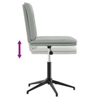 Eetkamerstoelen 2 st fluweel lichtgrijs - thumbnail