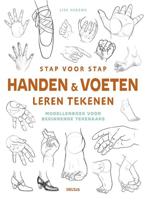 Deltas Stap voor stap handen en voeten leren tekenen hobbyboek - thumbnail