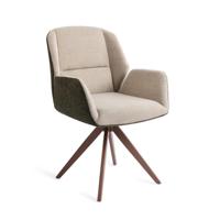 Jesper Home Draaibare Eetkamerstoel 'Myoko' Turn Brown, kleur Popeye - thumbnail