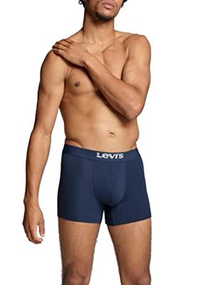 Levi's Boxershorts Solid Basic Organic Cotton 2-pack Navy-XXL
