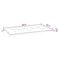 VidaXL Tuinbankkussens 2 st 100x50x7 cm stof meerkleurig - thumbnail