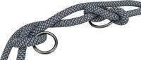 TRIXIE V-lijn Soft Rope, 1984101, 2 m/10 mm, zwart/grijs, verstelbare hondenriem voor middelgrote en grote honden, geweven touw, 3-voudig in lengte verstelbaar - thumbnail