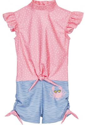 Playshoes zwempak Krab Blauw Roze-110-116