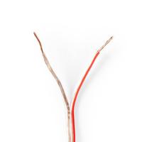 Speaker-Kabel | 2x 0,75 mm2 | 15,0 m | Folieverpakking | Transparant - thumbnail