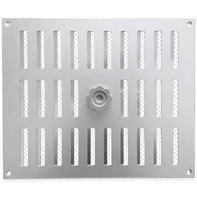 Aluminium Afsluitbaar Schuifrooster Opbouw 300 X 250mm - Alu Aluminium Afsluitbaar Schuifrooster Opbouw 300 X 250mm - Alu