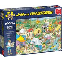 Jumbo legpuzzel Jan van Haasteren Kamperen in het Bos 1000 st. - thumbnail