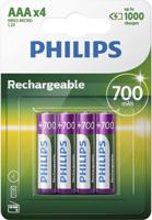 Philips HR03 Oplaadbare AAA batterij (potlood) NiMH 700 mAh 1.2 V 4 stuk(s) - thumbnail