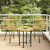 Tuinstoelen 2 st 48x62 84 cm PE-rattan - thumbnail