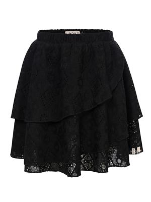 LOOXS Little winter lace rok meisjes - zwart - thumbnail