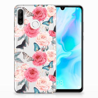 Huawei P30 Lite | TPU Case | Butterfly Roses