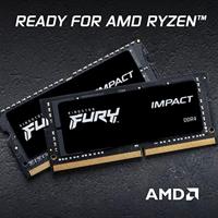 Kingston FURY Impact Werkgeheugenset voor laptop DDR4 32 GB 2 x 16 GB Non-ECC 3200 MHz 260-pins SO-DIMM CL20 KF432S20IBK2/32 - thumbnail