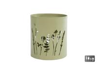 Theelicht Pipi S groen metaal 9x9x10cm - thumbnail