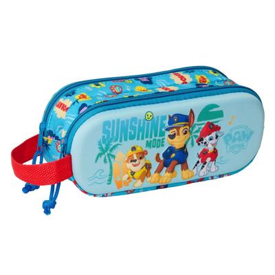 Pennenetui met 2 vakken The Paw Patrol Blauw 21 x 8 x 6 cm 3D