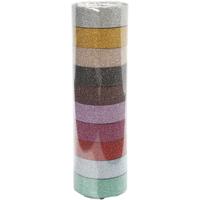 Creativ Company Glitter tape kleur,10st. - thumbnail