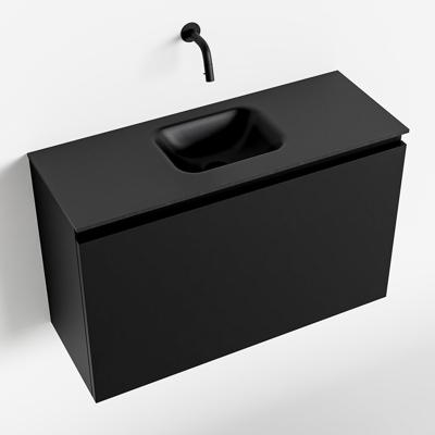 MONDIAZ OLAN 80cm toiletmeubel urban. LEX wastafel urban midden geen kraangat