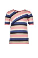 B.Nosy Meisjes top multi color - Geranium roze - thumbnail