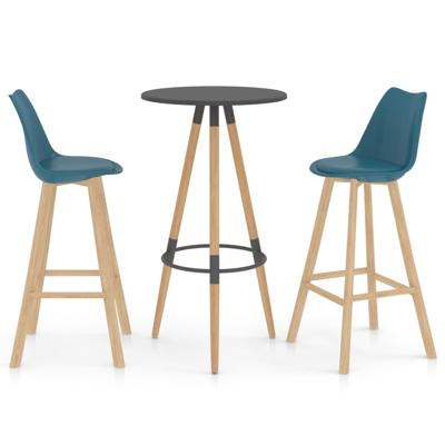 vidaXL 3-delige Barset turquoise