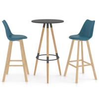 vidaXL 3-delige Barset turquoise - thumbnail