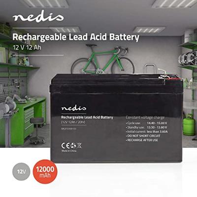 Oplaadbare Loodzuuraccu 12V | 12 000 mAh | 151 x 98 x 95 mm