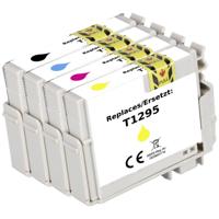 Renkforce Inktcartridge vervangt Epson T1295, T1291, T1292, T1293, T1294 Compatibel Combipack Zwart, Cyaan, Magenta, Geel RF-5718864 - thumbnail