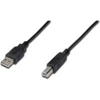 Digitus AK-300102-030-S USB-kabel USB 2.0 USB-A stekker, USB-B stekker 3.00 m Zwart - thumbnail