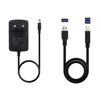 Dock Station Dual TooQ TQDS-802B 2.5" / 3.5" SATA USB 3.0 Zwart - thumbnail