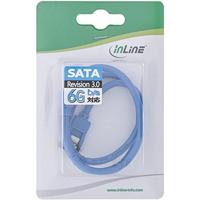 InLine 27705F 0.5m SATA SATA Blauw SATA-kabel - thumbnail