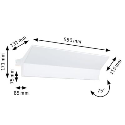 Paulmann Stine 79512 Wandlamp 13 W LED Wit (mat)