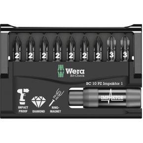 Wera Bit-Check 10 PZ Impaktor 1, 10 -delig - 1 stuk(s) - 05057684001