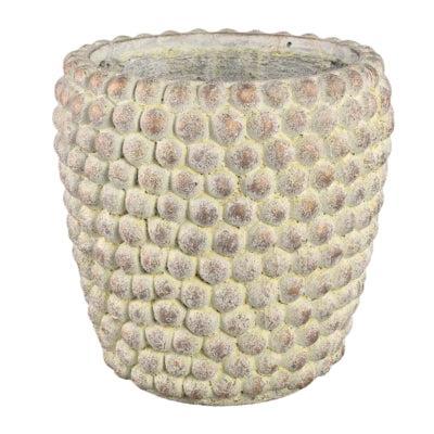 PTMD bloempot ruis xl crème 30 cm | 2 stuks