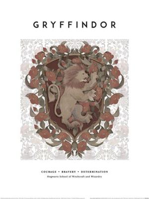 Kunstdruk Harry Potter - Gryffindor 30x40cm Kunstdruk Harry Potter - Gryffindor 30x40cm