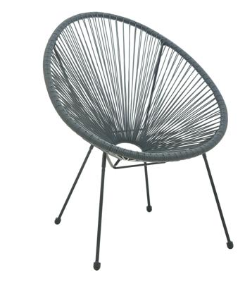 Artistiq Loungestoel 'Justine' Polyrotan, kleur Grijs Artistiq Loungestoel 'Justine' Polyrotan, kleur Grijs