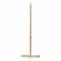 Kerstdecoratie kerstboom 150 cm massief grenenhout - thumbnail