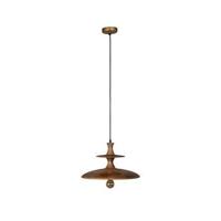 Dutchbone Hanglamp 'Cath' Mangohout, 43cm - thumbnail