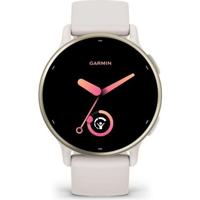 Verbonden GPS-horloge - GARMIN - Vivoactive 5 - WiFi - 30,4 mm (1,2) - Crèmegoud met beige band - thumbnail