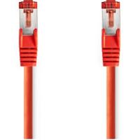 Nedis CAT6 Netwerkkabel | RJ45 Male | RJ45 Male | S/FTP | 2.00 m | Rond | LSZH | Rood | Label - CCGL85221RD20 - thumbnail