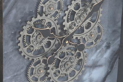 Muurklok Home ESPRIT Zwart Gouden Metaal Kristal 80 x 8 x 80 cm Muurklok Home ESPRIT Zwart Gouden Metaal Kristal 80 x 8 x 80 cm