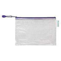 Opbergtas Tarifold met rits 235x165mm PVC blauw | 8 stuks - thumbnail