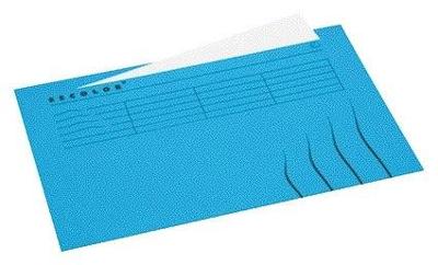 Vouwmap secolor tabrand folio recy karton 250gr bl | 25 stuks