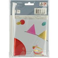 Folat BV Staande folieballon joyful party cijfer 4 -72cm - thumbnail